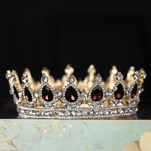 <span class=keywords><strong>Tiara</strong></span> <span class=keywords><strong>e</strong></span> Corona Vintage in Cristallo per Re <span class=keywords><strong>e</strong></span> Regina, Diademi per Uomo/Donna, Ornamenti per Capelli per Concorsi di Bellezza, Accessori per Capelli da Matrimonio - Product Image 5