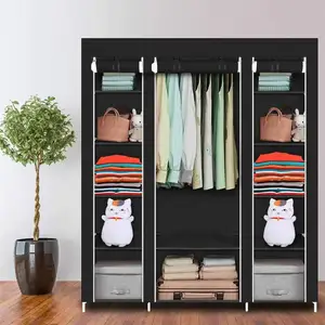 Alta qualidade roupa de pano portátil DIY roupeiro armário de roupas roupeiro quarto armário de pano