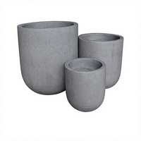 Ensemble de pots et jardinières ronds vintage en céramique légère de haute qualité pour jardin, maison et sol - Vente en gros