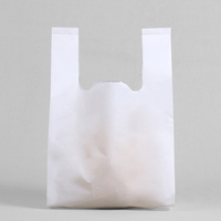 Emballage de transport écologique imprimé personnalisé tshirt shopping sac en plastique biodégradable avec logo
