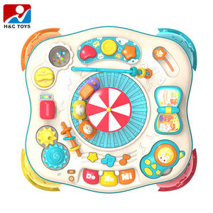 Table musicale amusante avec lumière et <span class=keywords><strong>musique</strong></span> pour bébé, jeu interactif éducatif précoce, jouet de bureau - Product Image 2