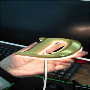 Enseigne Daco OEM/ODM personnalisée avec logo 3D rétroéclairé pour écoles et hôtels, publicité extérieure, éclairage <span class=keywords><strong>LED</strong></span>, étanche IP65, conception gratuite - Product Image 2