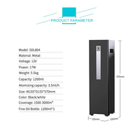 Diffuseur de parfum intelligent sans fil, programmation par application et boîtier en aluminium pour événements en extérieur, diffuseur d'arômes de qualité supérieure