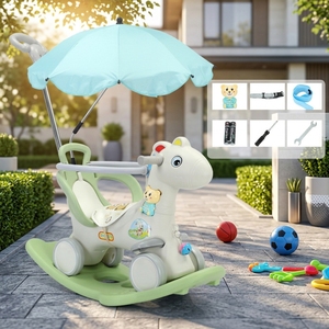 Chaise <span class=keywords><strong>à</strong></span> <span class=keywords><strong>bascule</strong></span> HRS7, <span class=keywords><strong>cheval</strong></span> <span class=keywords><strong>à</strong></span> <span class=keywords><strong>bascule</strong></span> pour bébé avec musique, jouets <span class=keywords><strong>à</strong></span> chevaucher, <span class=keywords><strong>cheval</strong></span> <span class=keywords><strong>à</strong></span> <span class=keywords><strong>bascule</strong></span> multifonctionnel en plastique pour enfants - Product Image 4