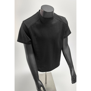 เสื้อยืดแขนสั้นผ้าแคนวาสคอตตอน 100% สำหรับผู้ชาย เนื้อผ้าหนา ระบายอากาศได้ดี ทรงปกติ ดีไซน์เรียบง่าย - Product Image 3