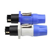 Connecteur d'alimentation verrouillable SINGO en gros, 3 broches, 20A 250V, gris, prise et fiche pour éclairage de scène, écran LED, tête mobile, panneau LED