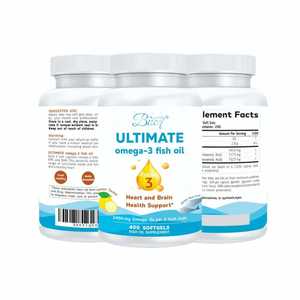 Supplément d'huile de poisson oméga-<span class=keywords><strong>3</strong></span> pour le soutien de la santé du cerveau cardiaque-Bucq Ultimate <span class=keywords><strong>400</strong></span> Softgels - OEM & Wholesale - Product Image 2