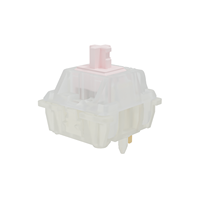 Interrupteur linéaire silencieux GATERON KS-3X1 Pro 45g avec anneau silencieux amélioré, 5 broches, échange à chaud, personnalisable pour clavier mécanique de jeu DIY