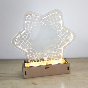 กระดานวาดภาพลายหิมะไหล รุ่นที่ 1 ไฟ LED อะคริลิค ไฟกลางคืน ใช้พลังงานจาก USB แสงสีขาวอบอุ่น ควบคุมด้วยการแตะ ดีไซน์ทันสมัย - Product Image 3