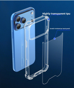Custodia Antiurto a Quattro Angoli per <span class=keywords><strong>iPhone</strong></span> 17 <span class=keywords><strong>Pro</strong></span> Max 17Air 16E 15 14 Plus 13 12 <span class=keywords><strong>11</strong></span> <span class=keywords><strong>Cover</strong></span> <span class=keywords><strong>Rigida</strong></span> Trasparente in TPU PC - Product Image 3