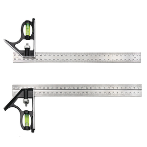 <span class=keywords><strong>Angle</strong></span> Carré Outils de Mesure Mis en Acier Inoxydable Précise Réglable Combinaison Esprit Niveau 12 "300mm Combinaison Carré Règle - Product Image 6