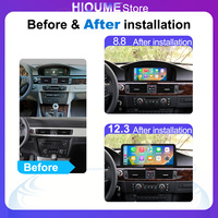 Système multimédia automobile Snapdragon 665 avec navigation GPS pour BMW Série 3 E90 E91 E92 E93, Android 15, Carplay, autoradio, lecteur vidéo DVD