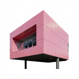 แผ่นอลูมิเนียมคอมโพสิตเคลือบ PVDF สีชมพู หนา 4 มม. ดีไซน์ทันสมัยสำหรับผนังภายนอกอาคาร น้ำหนักเบา ตัวอย่างฟรี - Product Image 3