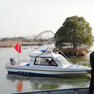 เรือเร็วขนาดเล็กสำหรับผู้ใหญ่17.6FT/5.38M เรือไฟเบอร์กลาสแบบปิดครึ่งลำพร้อมเครื่องยนต์นอกเรือ - Product Image 2