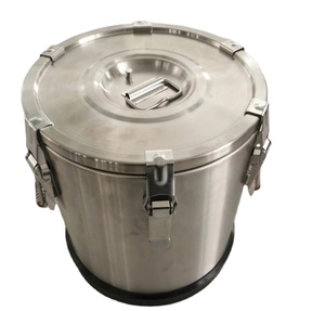 DFc0708  Contenant isotherme personnalisé en acier inoxydable de 25 L à double paroi avec isolation en mousse à l'intérieur. - Product Image 1