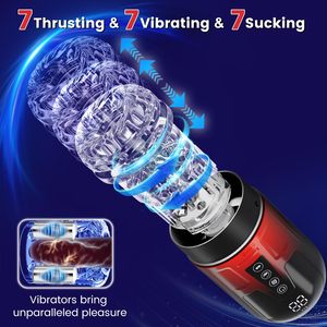 Replaceable Inner Sleeve Penis Pocket Mens Stroker Adult <strong>Sex</strong> Toys Sucking Thrusting Rotating Electric Male Masturbator Machines - Product Image 3