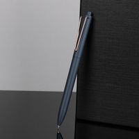 Stylo bille métallique personnalisé de haute qualité avec logo, encre noire 0,5 mm, en plastique, promotionnel, multifonctionnel, de luxe