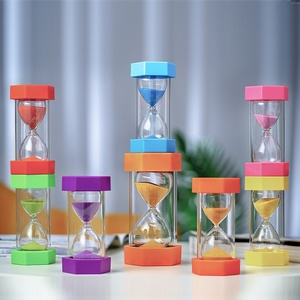 Minuteur hexagonal de 20 minutes, <span class=keywords><strong>sablier</strong></span> <span class=keywords><strong>incassable</strong></span> en plastique coloré, pour jeux d'enfants, salle de classe, entreprise - Product Image 1