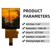 1.44 pouces 1.44 "128*128 couleur ST7735 TFT LCD Module d'affichage écran SPI TFT LCD écran 128*128 résolution Tft Lcd DisplayLED