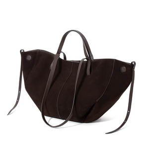 Bolsos de Mano de Cuero Genuino de Diseño Único, Bolsos Tote de Gamuza Esmerilada de Alta Gama para Mujer, Venta al por Mayor Personalizada - Product Image 4