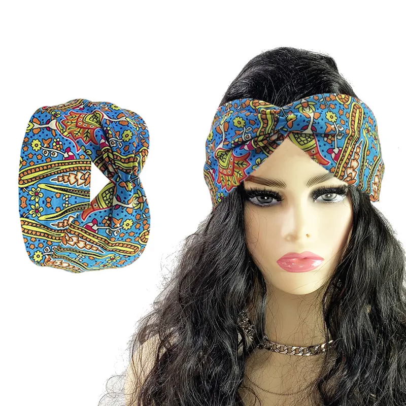 Hot Bán Bohemian Phong Cách Hoa Điều Không-Trượt Mềm Đàn Hồi Headband Phụ Nữ Thể Thao Bandana Cho Thể Thao Mồ Hôi Thấm