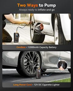 WOLFBOX MegaFlow24 เครื่องสูบลมยางรถยนต์แบบพกพาไร้สาย 150PSI สำหรับยางรถยนต์ พร้อมเกจวัดดิจิตอล - Product Image 3
