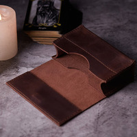 Porte-cartes de tarot en cuir, boîte de tarot, étui pour cartes de tarot personnalisé