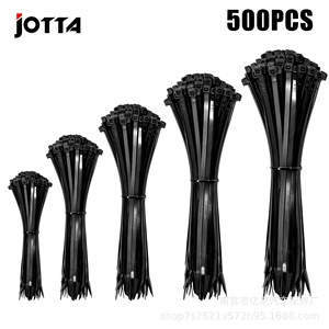 สายรัดเคเบิลไนลอน JOTTA แบบล็อคอัตโนมัติ D620 500 ชิ้น สีดำ สำหรับใช้งานทั่วไป - Product Image 2