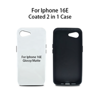 Prosub Großhandel 3D 2 in 1 beschichtet für Iphone 16e Blank Sublimation Telefon hülle Benutzer definierte Druck magnet Schutzhülle