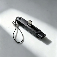 Adaptador de Cable de Datos de 240W, Soporte para Teléfono Plegable Invisible, Cable Cargador con Soporte 360° para Juegos, Escáner de Código de Barras, Nylon