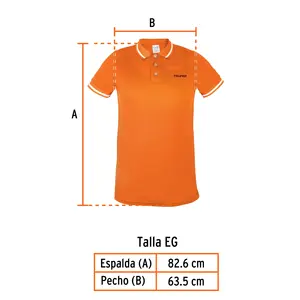 Camiseta Polo de Alto Rendimiento para Hombre BOX 1, Naranja, EG, TRUPER - Product Image 3