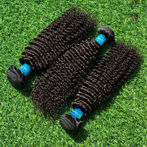 Malayo Remy trenzado pelo sin procesar 27 pieza 20-34 pulgadas Pelo Rizado armadura del afro rizado pelo de la Virgen - Product Image 2