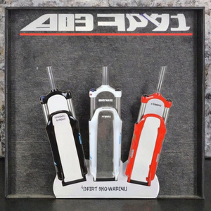 Fourche avant <span class=keywords><strong>VTT</strong></span> 26, 27,5, 29 pouces avec suspension pneumatique, <span class=keywords><strong>couronne</strong></span> en aluminium et axe de 9 mm, type tige droite, pièces de vélo de montagne - Product Image 2