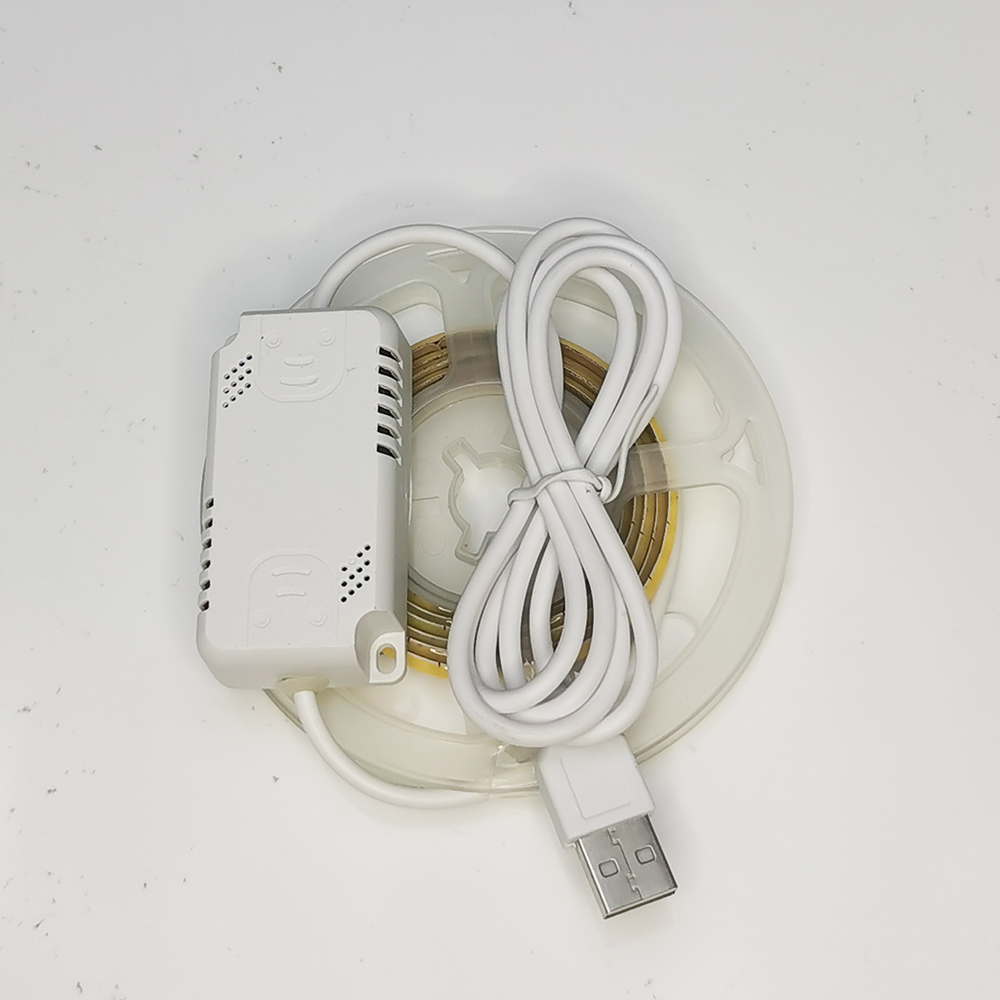 Factory USB Led COB Strip Kits Voice Control 5V 5mm 2m 16W Dimmable Dots Free Led Strip Light · image 2