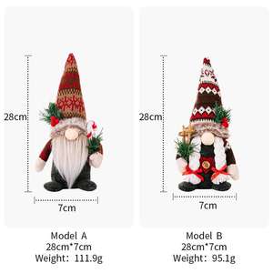 Nouvel an 2025 noël poupée en tissu <span class=keywords><strong>sans</strong></span> <span class=keywords><strong>visage</strong></span> 28*7cm joyeux noël décoration de la maison ornement noël Navidad Natal - Product Image 4