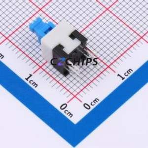 KFC7070-Z Push Button Switch DIP-6P,7x7mm Switch Double Pole Double Throw Self-Locking Square Plunger Through Hole - Product Image 2