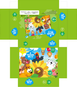 Rompecabezas Educativos Personalizados de Papel, Juguetes Impresos para Niños, Rompecabezas de 60, 100 y <span class=keywords><strong>150</strong></span> Piezas para Niños - Product Image 2