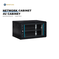 Armoire réseau compacte à porte vitrée certifiée CE pour serveurs informatiques