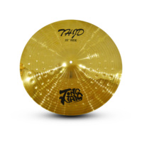 Ensemble de cymbales en alliage chinois Tongxiang 14" Hi-Hat + 16" Crash + 18" Crash + 20" Ride Son professionnel Fabriqué à la main Boîte en papier et étui en bois