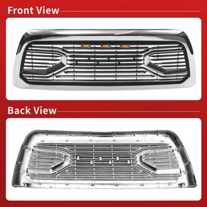 Grille de remplacement noire mate style Big-Horn pour pare-chocs avant Dodge Ram 2500/3500 2010-2018 avec éclairage LED, directement de l'usine - Product Image 3