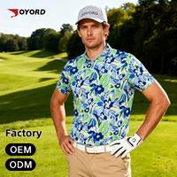 Kaos Polo Golf Premium Pria dengan Cetak Sublimasi Seluruh Bagian, Bahan Stretch 4 Arah, Anti Kusut, Anti Pilling, OEM ODM