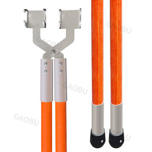 GFK-Verlängerung leiter mit Tochter stütze und Rückens tütze für Strom, Telekommunikation und Dekoration - Product Image 4