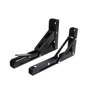 Soporte de pared plegable Haidibosi para estantería con pernos de expansión y tornillos, diseño moderno, opciones en blanco y negro - Product Image 5