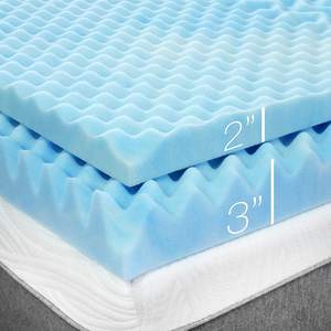 <span class=keywords><strong>Surmatelas</strong></span> en mousse à mémoire <span class=keywords><strong>de</strong></span> <span class=keywords><strong>forme</strong></span> 30D à 5 zones, respirant, rafraîchissant, hypoallergénique, infusé <span class=keywords><strong>de</strong></span> gel, 3 pouces, avec housse amovible en <span class=keywords><strong>bambou</strong></span> pour chambre à coucher - Product Image 3