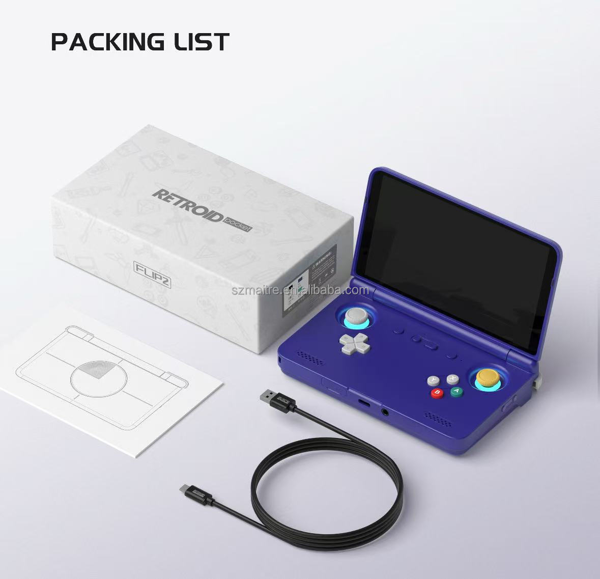 Retroid Pocket Flip 2 Handheld Game Console - 5.5