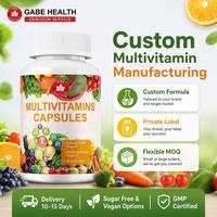 Complément Alimentaire Multivitaminé Tout-en-un en Capsules Marque Blanche : Vitamines A, C, D, E, K, Complexe B, Zinc, Fer pour le Soutien Immunitaire, Énergétique et le Bien-être