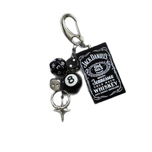 Colgante de cuerda estilo americano con diseño de dados, mini cenicero hecho a mano, llavero y adorno colgante - Product Image 1
