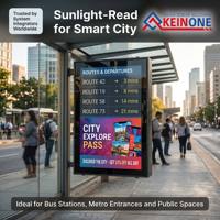 Kiosco Publicitario para Exteriores Keinone de 43, 55 y 65 Pulgadas, Pantalla LCD de Alto Brillo IP65, Solución Integral OEM