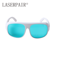 Lunettes de protection laser de qualité CE EN207 620-700nm lunettes de sécurité de beauté médicale dentaire lunettes lunettes avec cadre blanc