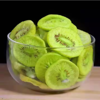 Gefreeze-droogde zoete kiwi-schijfjes bulk gezonde knapperige gedroogde fruitsnack kant-en-klaar FD-proces waterconservering ISO Yutangyuan